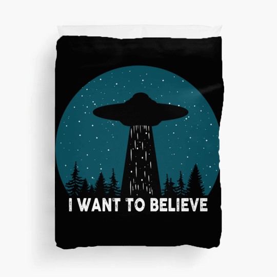 I Want To Believe World Ufo Day Duvet Covers