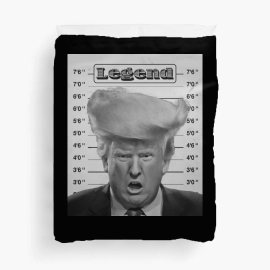 TRUMP LEGEND - FUNNY DESIGN OF DONALD TRUMP ARREST Duvet Covers