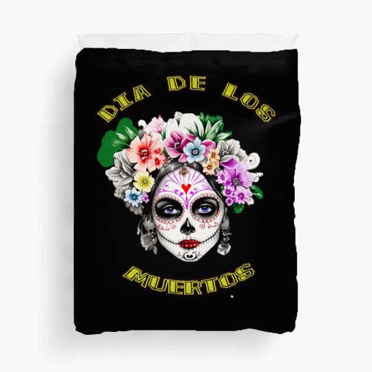 flower girl - day of the dead Duvet Covers