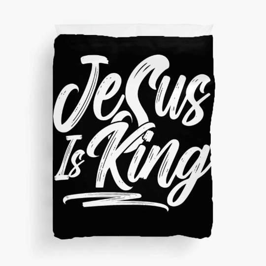 Jesus Is King Love Jesus Christian Christmas Duvet Covers