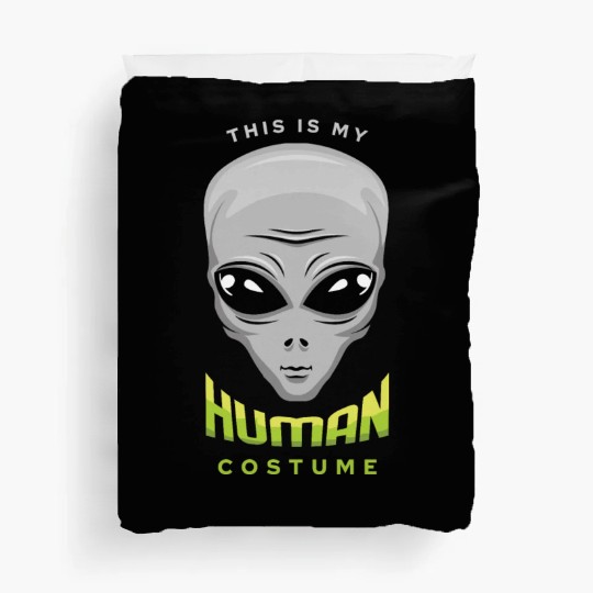 Alien Human Costume Funny Lazy Creepy Halloween Duvet Covers