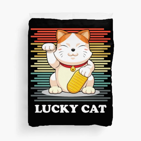 Lucky Cat - Maneki Neko Duvet Covers