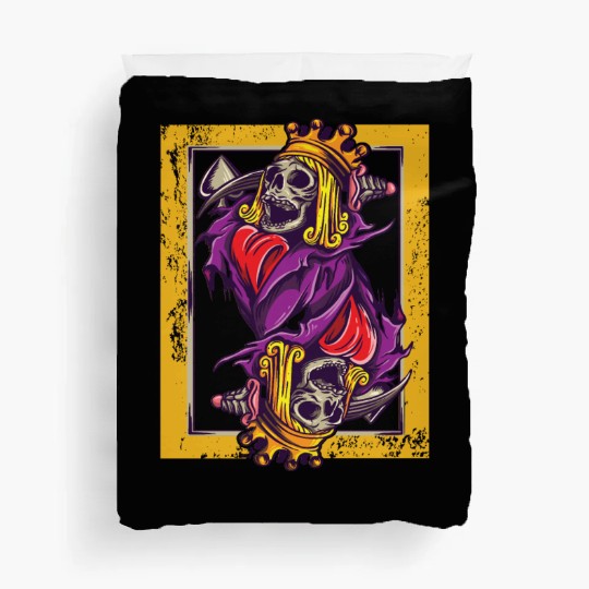 Spades King Poker Ace Texas Hold'em Duvet Covers
