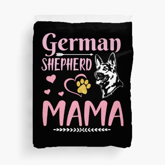 S26s Happy Mother Day German Shepherd Dog Lover Duvet Covers