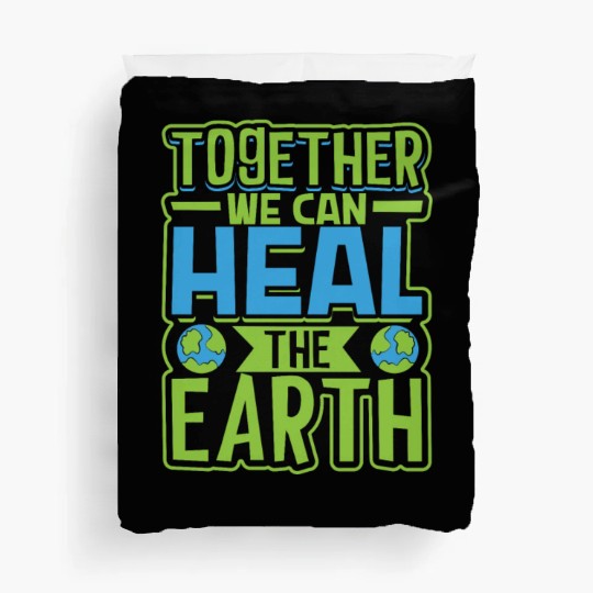 Climate Change Environmental Earth Day Planet Duvet Covers