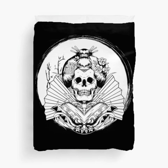 Geisha Skull Duvet Covers