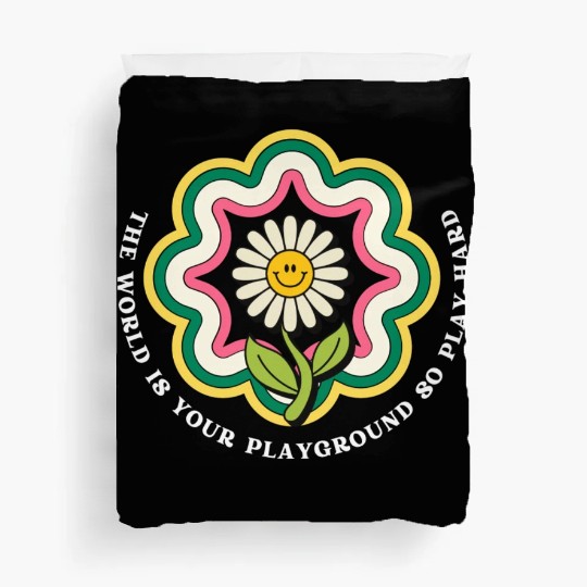 Flower Quote Playground Duvet Covers