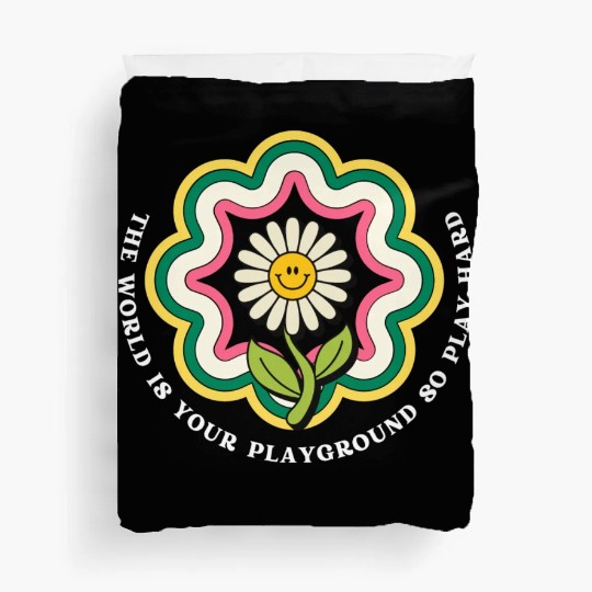 Flower Quote Playground Duvet Covers