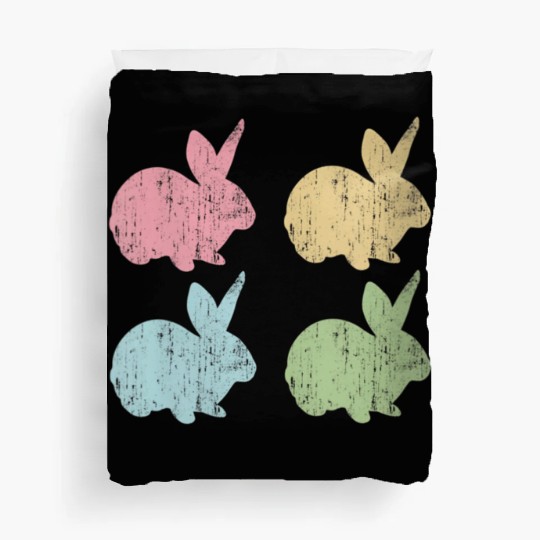 Easter Bunny Pastel Toddler Child Mom Duvet Covers