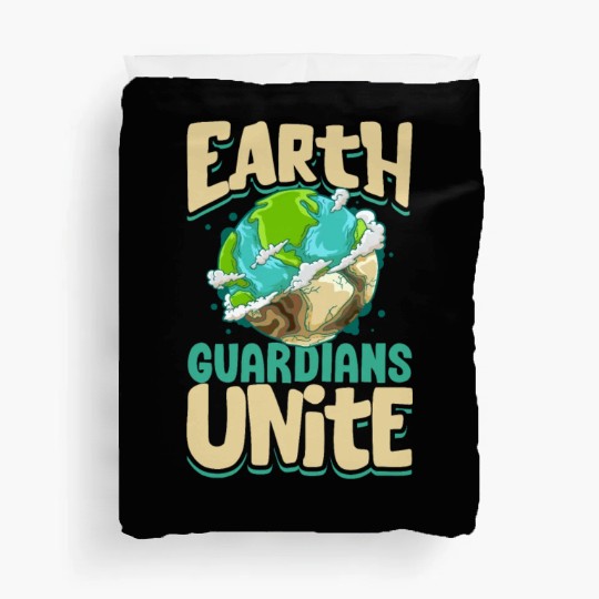 Climate Change Environmental Earth Day Planet Duvet Covers