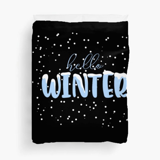 Hello winter Duvet Covers