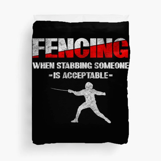 Fencer Fight Sport Fencing Tradition Duvet Covers