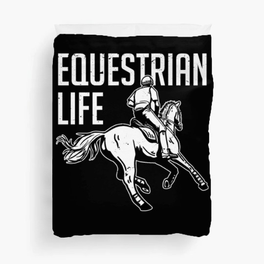 Equestrian Life Riding Girl Horseback Duvet Covers