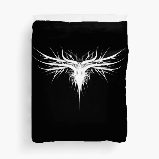 Cyber Sigilism Lightning Bolt Tattoo Design Duvet Covers