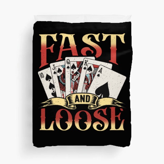 Classic Blackjack Fast And Loose Casino Card Game Duvet Covers