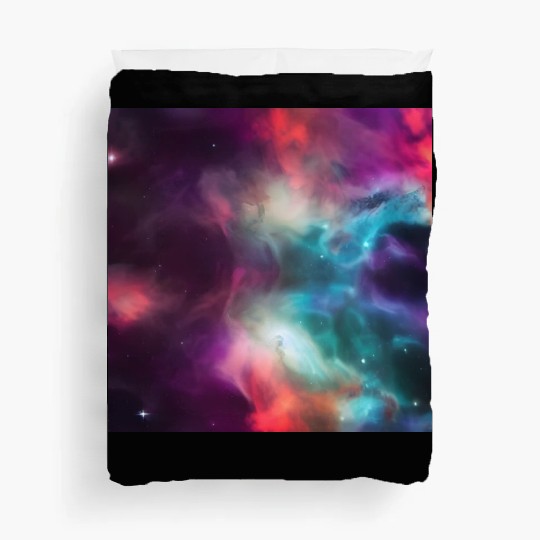 Galaxy nebula abstract design Duvet Covers