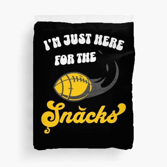 I'm Just Here For The Snacks Fantasy Football Duvet Covers