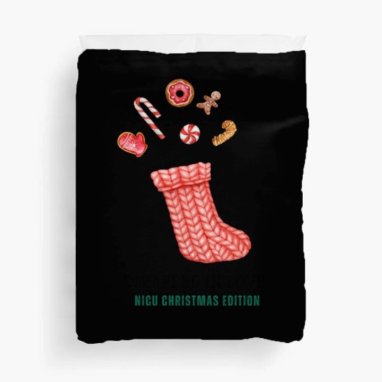 NICU Christmas design | Wrapped in Love Duvet Covers