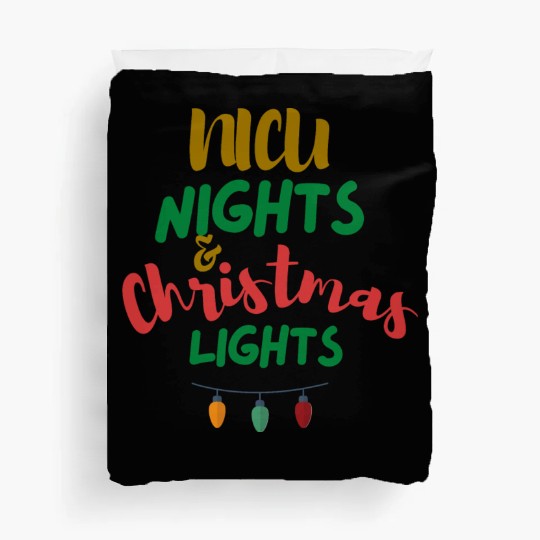 NICU Christmas | NICU nights & Christmas Lights Duvet Covers