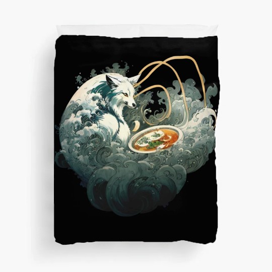 Nine Tailed Fox Ramen - Kitsune Duvet Covers