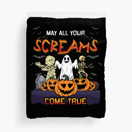 Scary Horror Monsters Skeleton Creepy Halloween Duvet Covers