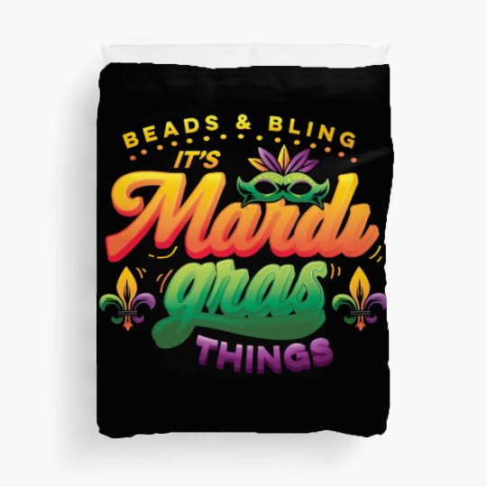 Beads & Bling It's Mardi Gras Things Duvet Covers