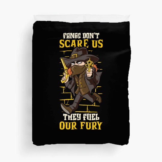 Vampire Hunter Undead Slayer Stake and Cross Duvet Covers