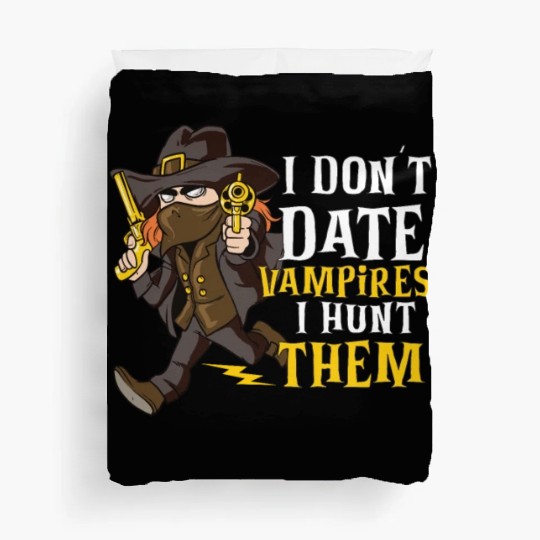 Vampire Hunter Undead Slayer Stake and Cross Duvet Covers