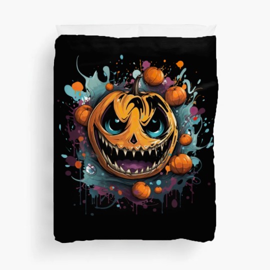 Bad Pumpkin Creppy Halloween Duvet Covers
