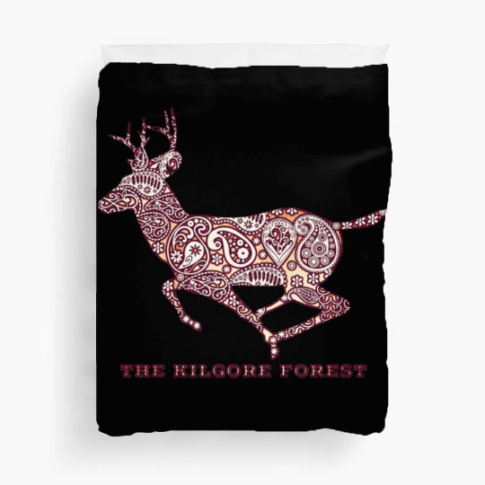 Deer - Maroon Duvet Covers