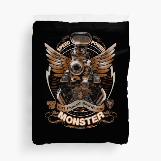 Muscle car - Powerful 900 hp engine Duvet Covers