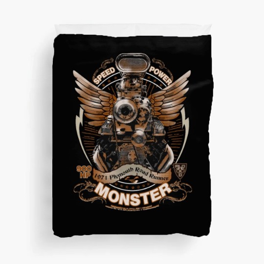 Muscle car - Powerful 900 hp engine Duvet Covers