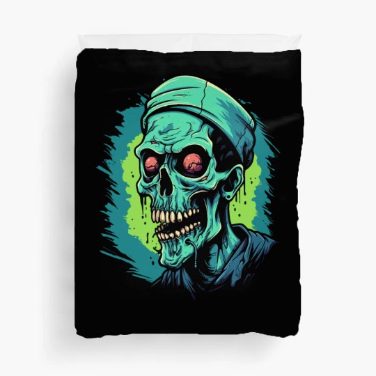 Trick or Treat with a Zombie Twist for Halloween Duvet Covers