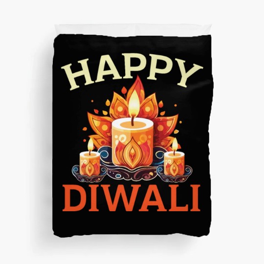 Happy Diwali Diwali Festival Indian Hindu Hinduism Duvet Covers