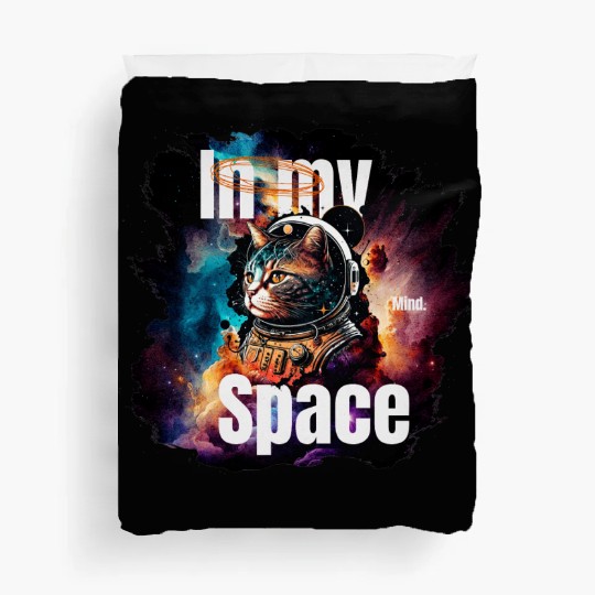 In my Mind Space Cat Astronaut Animal Pets Lover Duvet Covers