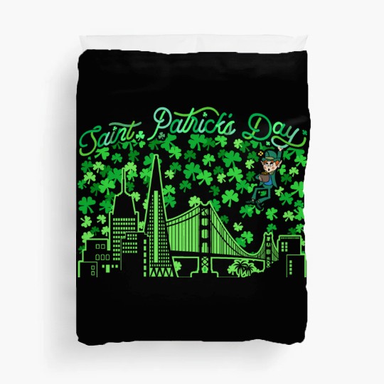Saint Patrick's Day San Francisco California Duvet Covers