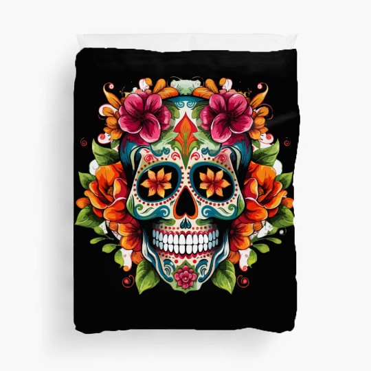 Day of the Dead Iconic Sugar Skull Duvet Covers