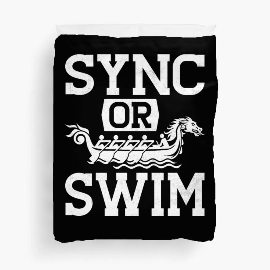 Funny Dragon Boat Racing Paddle Duvet Covers