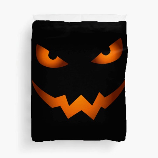 Scary Jack O Lantern Pumpkin Face Halloween Duvet Covers