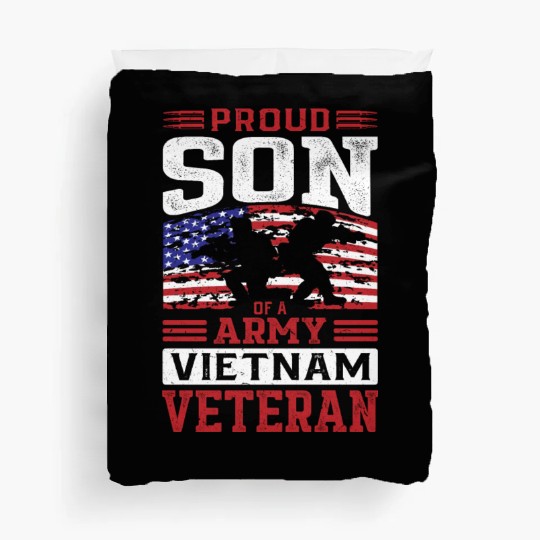 Proud Son Of A Army Vietnam Veteran Duvet Covers