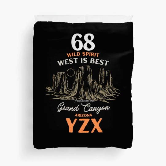 Grand canyon Arizonna, west is best Duvet Covers