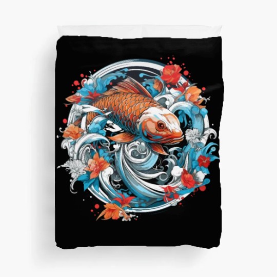 Koi Fish Koi Carp Japanese Koi Garden-Pond Koi Duvet Covers