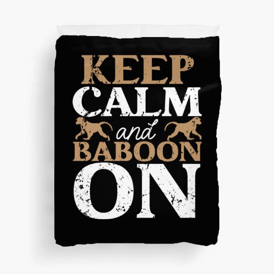 Baboon Monkey Lover Wildlife Animal Zookeeper Duvet Covers