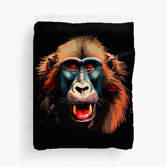 Baboon Monkey Lover Wildlife Animal Zookeeper Duvet Covers