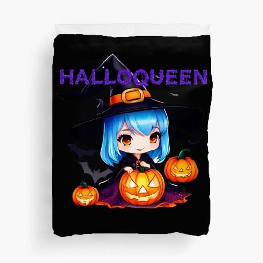 Hallo Light Blue Witch Duvet Covers