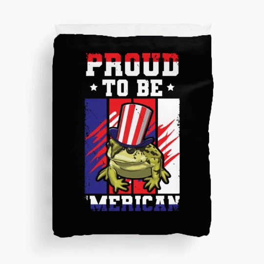 Proud To Be Merica Frog Duvet Covers