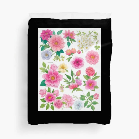 Lavender and Lilac Spring Flowers Duvet Covers