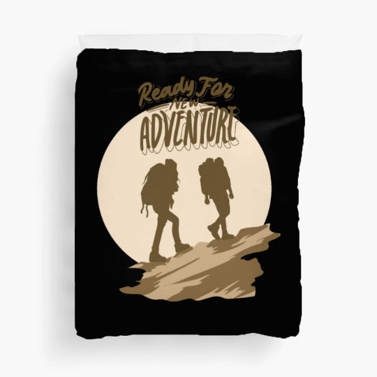 ready for new adventure Duvet Covers
