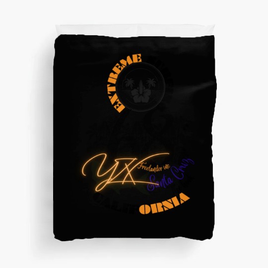 Extreme surfing santa cruz california Duvet Covers
