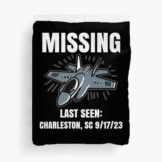 Missing F-35 War Plane Duvet Covers